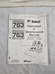 lot 309 image: Bobcat 763 Operation & Maintenance Manual