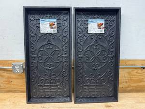 lot 42 image: TrafficMASTER Lot of 2 - 17 in x 35 in Rubber Boot Tray