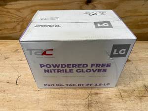 lot 43 image: TAC Global Solutions Case of Powder Free Nitrile Gloves