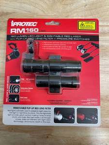 lot 110 image: IPROTEC Rail Mount Firearm Light Red Laser Black (07212510)