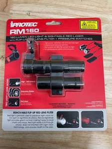 lot 112 image: PROTEC Rail Mount Firearm Light Red Laser Black (07212510)