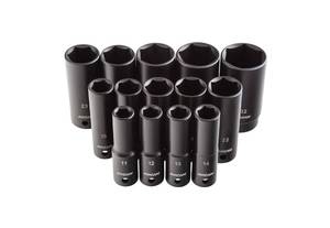 lot 117 image: Arcan 14 Pc 12 Drive Metric Socket Set (07212515)