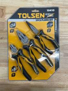 lot 133 image: Tolsen 3pc Pliers Set 10410 (07212511.50)
