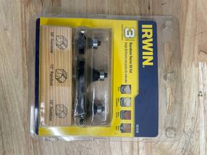 lot 152 image: Irwin Router Bits 3 Pc 1901045 (0721250)