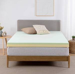 lot 35 image: ZINUS 3 Inch Green Tea Memory Foam Mattress Topper, Pressure-Relieving Layers, CertiPUR-US Certified, King