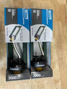 lot 178 image: Lot of 2 - Melnor 3,000 sq. ft. Oscillating Sprinkler