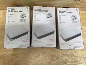 lot 179 image: Lot of 3 - Sharper image UV-ZONE Phone Sanitizer