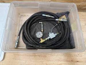 lot 55 image: 516313D1 14 Hydraulic Hose with pressure gauge
