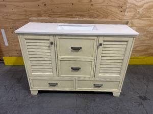 ALLEN+ROTH LEELAND 48" Vanity with Top and Backsplash