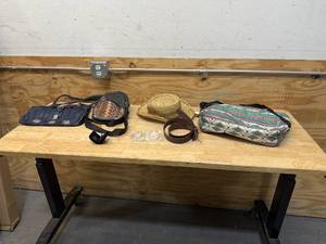 lot 229 image: Lot of accessories of bags, purses, rings, braclets, hats, gloves