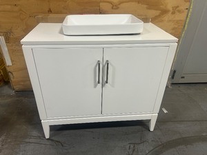 lot 6 image: ALLEN  ROTH 36 Vanity with Top and Backsplash