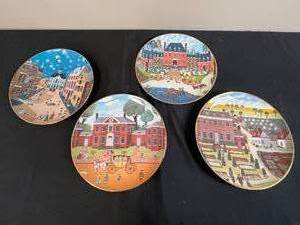 lot 45 image: Set of 4 Ridgewood Fine China Plates from The Colonial Heritage Series