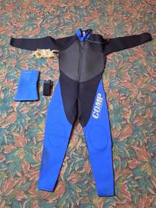 lot 103 image: Large COMP Titanium Full-Length Wetsuit with Accessories