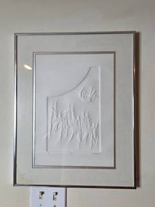 lot 106 image: Signed & Numbered Carla Batalden Giace 1981 Framed Paper Sculpture 1645