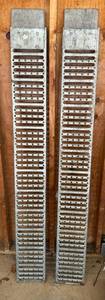 lot 148 image: Pair of Heavy Duty Metal Loading Ramps