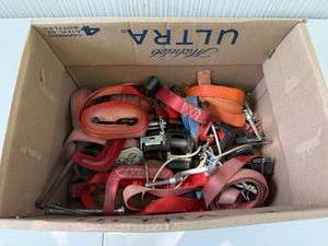 lot 150 image: Collection of Assorted Tie Down Straps and C-Clamps