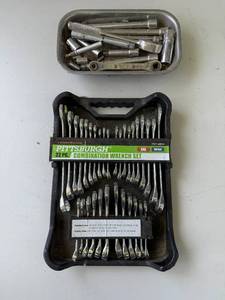 lot 175 image: Pittsburgh Combination Wrench Set with Assorted Ratchet Tools