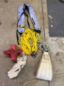 lot 191 image: Set of Marine Accessories Including Life Jacket and Rope
