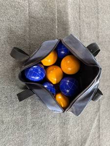 lot 215 image: Set of Bocce Balls in Carrying Bag