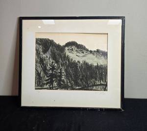 lot 230 image: Framed 1947 Harold Kihle Lithograph Limited Edition Print
