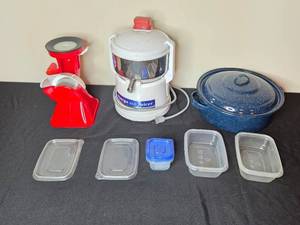 lot 233 image: Collection of Kitchen Appliances and Storage Containers