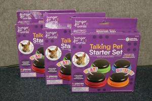 lot 5 image: 3 Talking Pet starter kits...