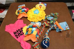 lot 7 image: Mixed dog toys...