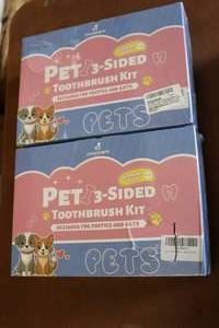lot 55 image: 2 Pet Tooth brush kits designed for...