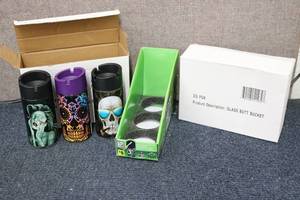 lot 104 image: 2-3 packs of GLASS BUTT BUCKETS col...