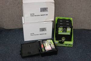 lot 110 image: 2-4 packs of magnetic storage boxes...