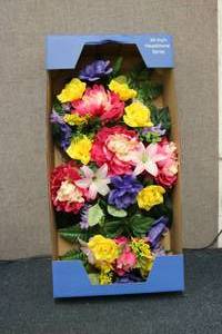 lot 127 image: 30 inch Headstone spray artificial ...