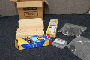lot 147 image: Pine car race car tools, wheels, wo...