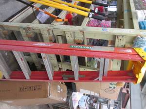 lot 208 image: 7 Foot folding ladder...