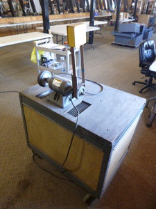 lot 19 image: Baldor SanderGrinder on Cabinet