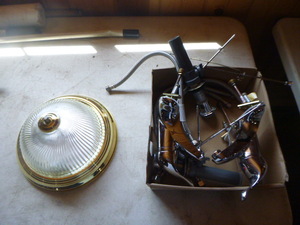 lot 74 image: Ceiling Light and Faucets