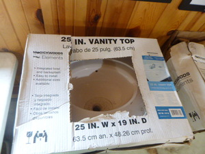 lot 87 image: Gickwood Elements 25 Vanity Top Sink