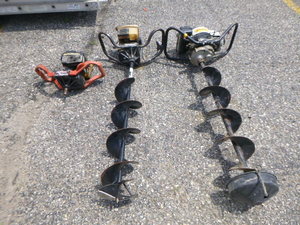 lot 97 image: 3 Gas Ice Augers