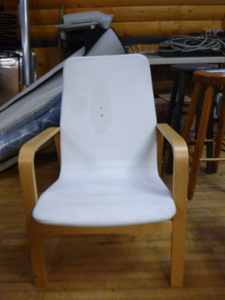 lot 128 image: Wood Frame Chair