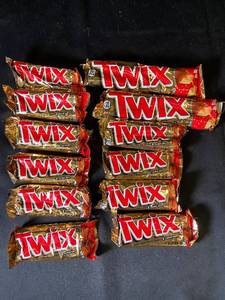 lot 12 image: D4 - Collection of 12 Twix Chocolate Bars