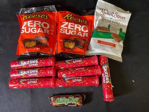 lot 61 image: T4 - Assorted Sugar-Free and Regular Candies with Best Before Dates