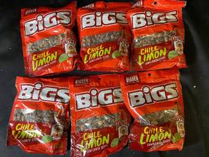 lot 92 image: C5 - Collection of 6 BIGS Tapato Chile Limn Sunflower Seed Bags