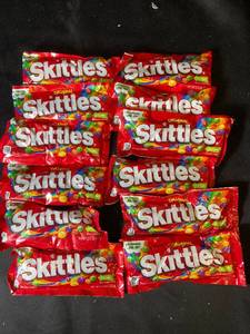 lot 99 image: C5 - Set of 10 Packs of Original Skittles Candy