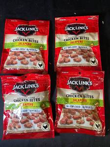 lot 138 image: H4 - Lot of 4 Jack Links Jalapeno Chicken Bites, 2.85oz Each