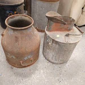 lot 31 image: Milk and Cream Pour Cans (2)