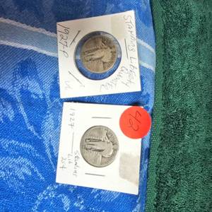 lot 42 image: 2-1927 Standing Liberty Quarters