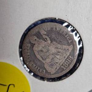 lot 58 image: 1883 Seated Liberty, Fine