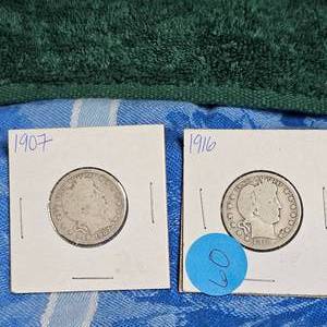 lot 60 image: (2) Barber Quarters