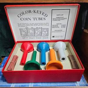 lot 65 image: Color-Keyed Coin Tube Kit, Like New