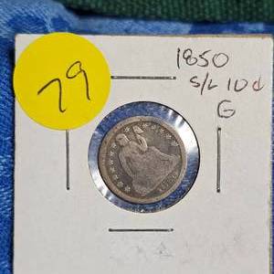 lot 79 image: 1850 Seated Liberty, G