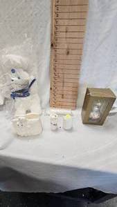 lot 32 image: Pilsbury Stuffie SP, Christmas Ornament and More, Napkin Holder and Others)